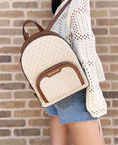 michael kors grayson vanilla|vanilla Michael Kors backpack.